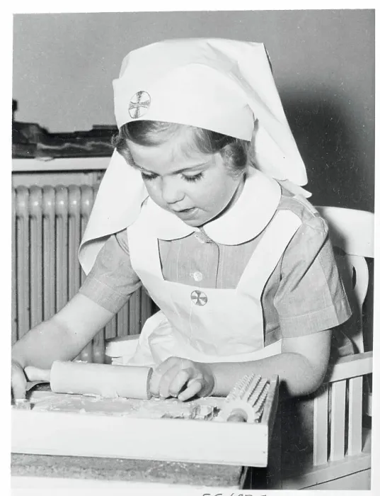 Framed Print : Princess Margaretha Rolling Dough