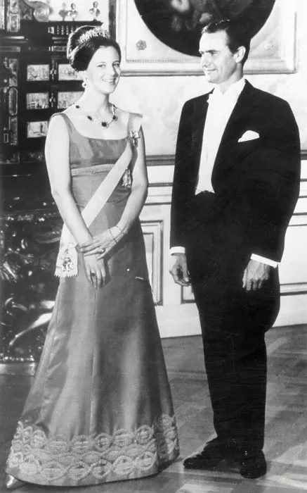 Framed Print : Princess Margrethe with Her Fiance Framed Print : Princess Margrethe with Her Fiance