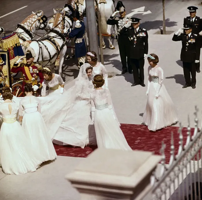 Framed Print : Princess Sophia of Greece Arriving at Her Wedding Framed Print : Princess Sophia of Greece Arriving at Her Wedding