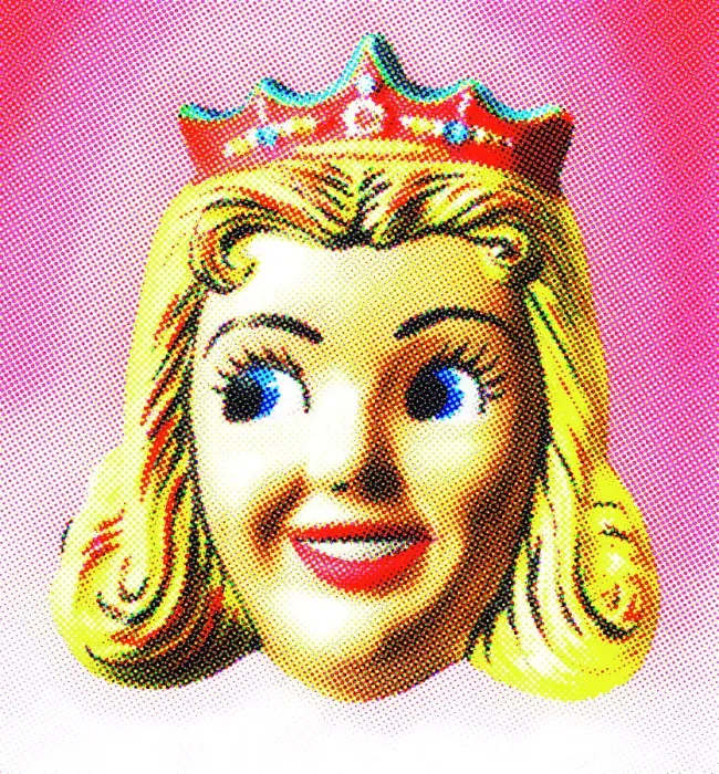 Framed Print : Princess Wearing Crown Mask Framed Print : Princess Wearing Crown Mask