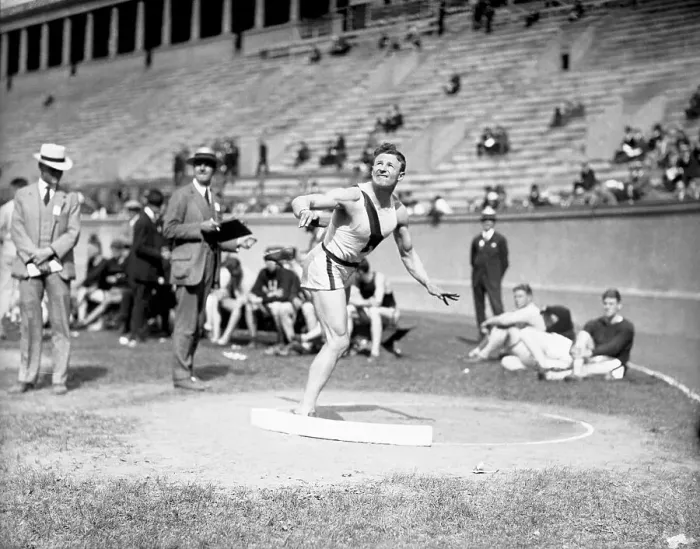 Framed Print : Princeton University Shot Putter Participating in Meet Framed Print : Princeton University Shot Putter Participating in Meet