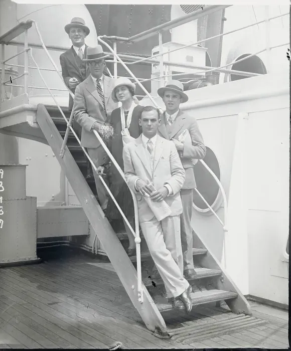 Framed Print : Princeton University Students Return on S.S. Aquitania Framed Print : Princeton University Students Return on S.S. Aquitania
