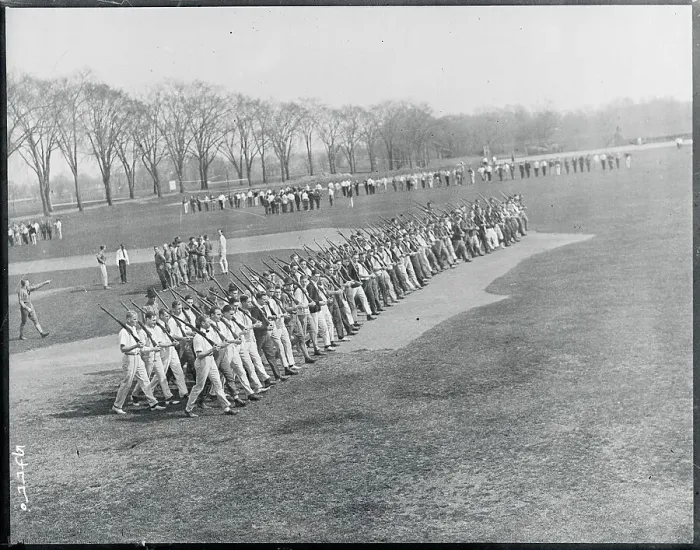 Framed Print : Princeton University Students During ROTC Exercises Framed Print : Princeton University Students During ROTC Exercises