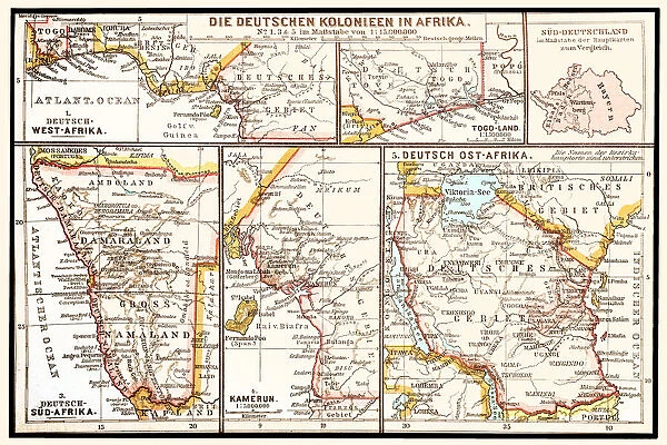 The six principal colonies of German Africa