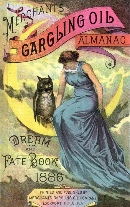 Framed Print : Print Ad For Gargling Oil Almanac Framed Print : Print Ad For Gargling Oil Almanac