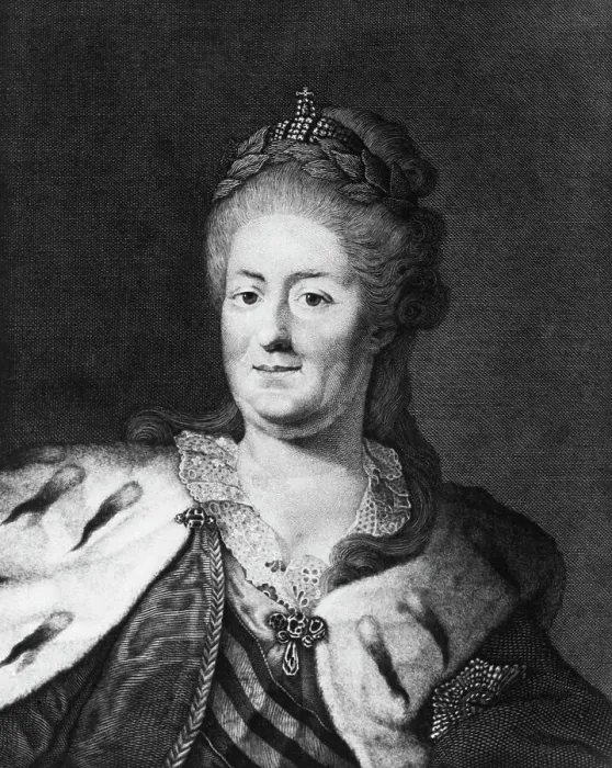 Framed Print : Print of Catherine II, Empress Of Russia Framed Print : Print of Catherine II, Empress Of Russia