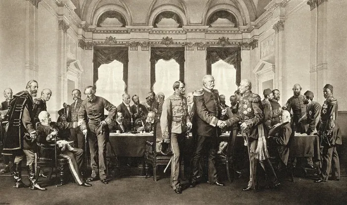 Framed Print : Print of Delegates at 1878 Congress of Berlin Framed Print : Print of Delegates at 1878 Congress of Berlin