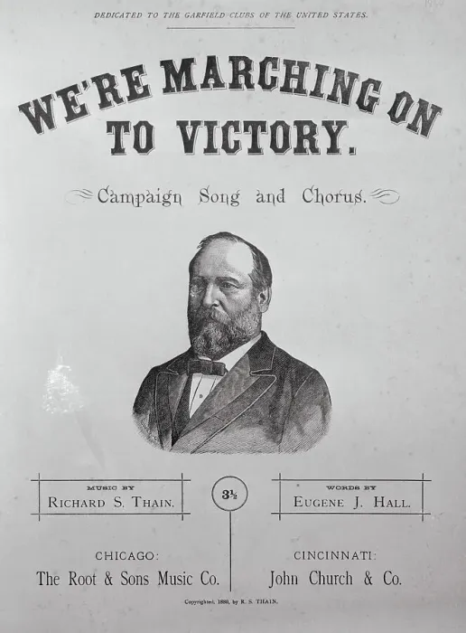 Framed Print : Printed Poster Advertisement for James A. Garfield During His Presidential Campaign Framed Print : Printed Poster Advertisement for James A. Garfield During His Presidential Campaign