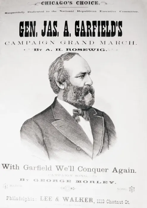 Framed Print : Printed Poster for Presidential Campaign Events for James Garfield Framed Print : Printed Poster for Presidential Campaign Events for James Garfield