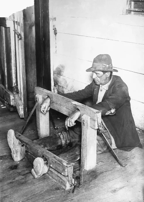 Framed Print : Prisoner In Stocks For Punishment