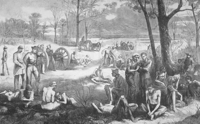 Framed Print : Prisoners at Belle Isle Framed Print : Prisoners at Belle Isle