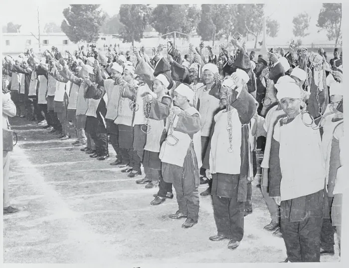 Framed Print : Prisoners Holding Up Their Chains