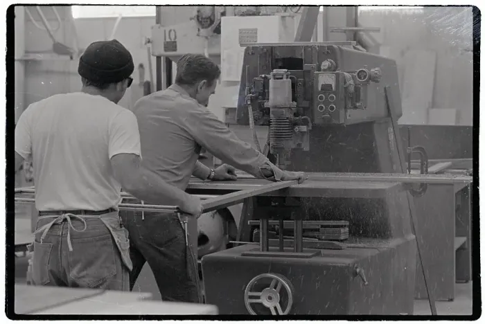 Framed Print : Prisoners Working With Machinery in Prison Framed Print : Prisoners Working With Machinery in Prison