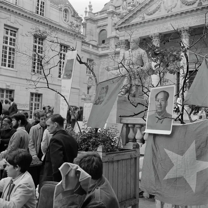 Framed Print : Pro-Communist Protest on Sorbonne Campus Framed Print : Pro-Communist Protest on Sorbonne Campus