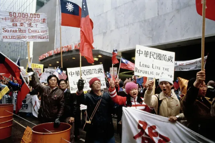 Framed Print : Pro-Taiwan Protest, Houston Framed Print : Pro-Taiwan Protest, Houston
