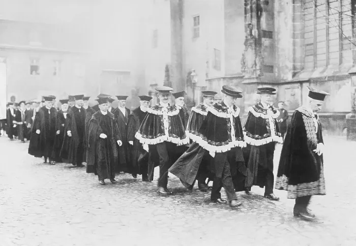 Framed Print : Procession in Street for Anniversary of Lutheranism