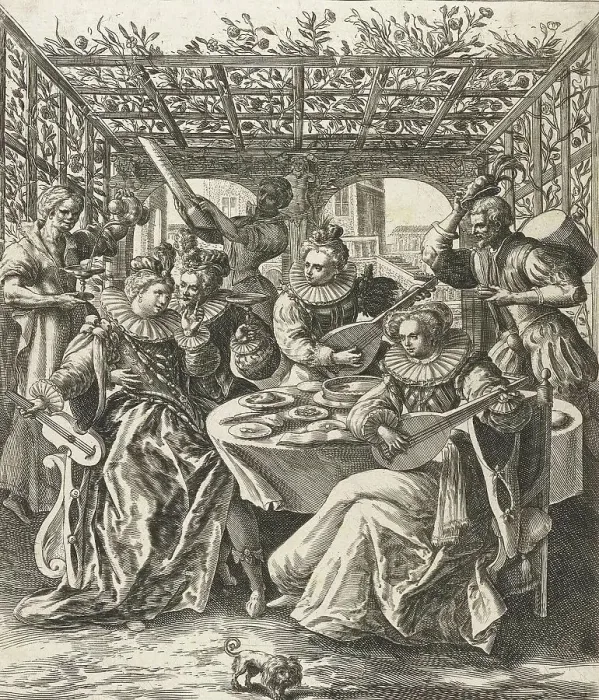 Framed Print : The prodigal wastes his money, Antwerp, 1585, Belgium, Historical, digitally restored reproduction from a 19th century original Framed Print : The prodigal wastes his money, Antwerp, 1585, Belgium, Historical, digitally restored reproduction from a 19th century original