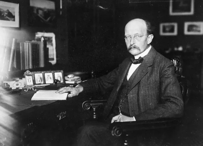 Framed Print : Prof. Planck Seated At His Desk Framed Print : Prof. Planck Seated At His Desk