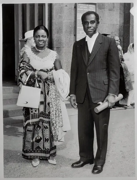 Framed Print : Professor Kenneth Onwuka Dike With His Wife Framed Print : Professor Kenneth Onwuka Dike With His Wife
