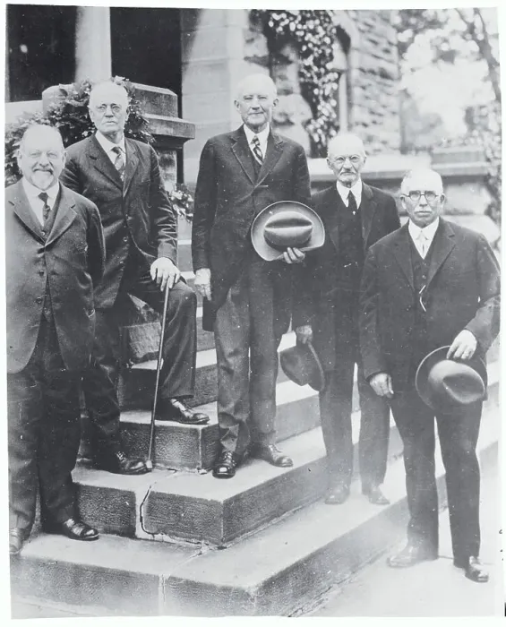 Framed Print : Professor Root and League Members Framed Print : Professor Root and League Members