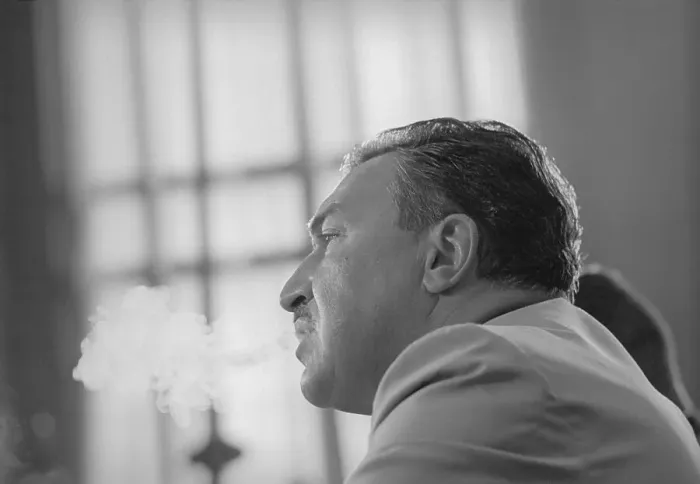 Framed Print : Profile of Adam Clayton Powell Smoking Cigarette Framed Print : Profile of Adam Clayton Powell Smoking Cigarette