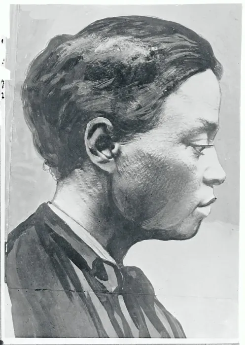 Framed Print : Profile of African-American Woman Framed Print : Profile of African-American Woman