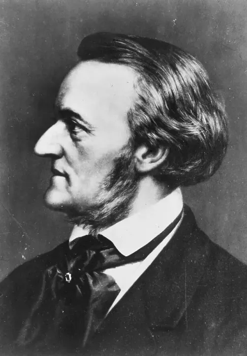 Framed Print : Profile of Composer Richard Wagner