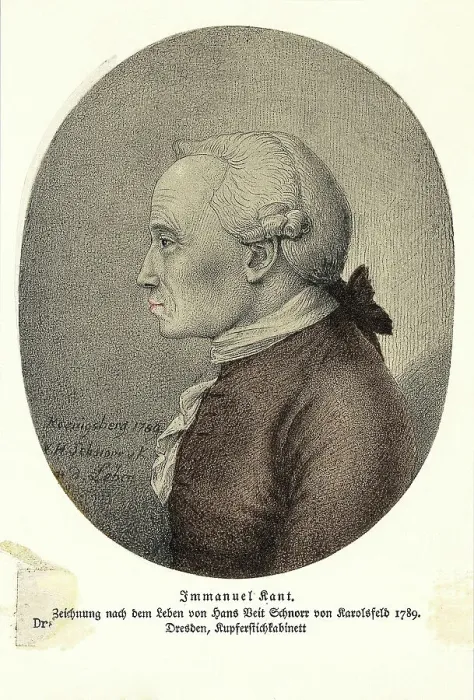 Framed Print : Profile Drawing Of Immanuel Kant Framed Print : Profile Drawing Of Immanuel Kant