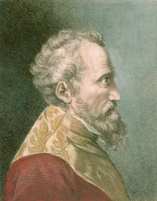 Framed Print : Profile Engraving of Michelangelo Framed Print : Profile Engraving of Michelangelo