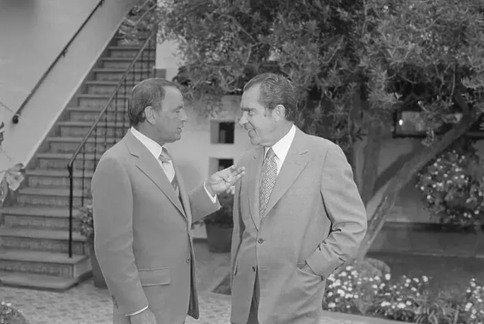 Framed Print : Profile Of Frank Sinatra Chatting Framed Print : Profile Of Frank Sinatra Chatting