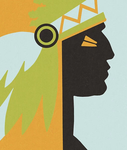 Profile of Indian Chief
