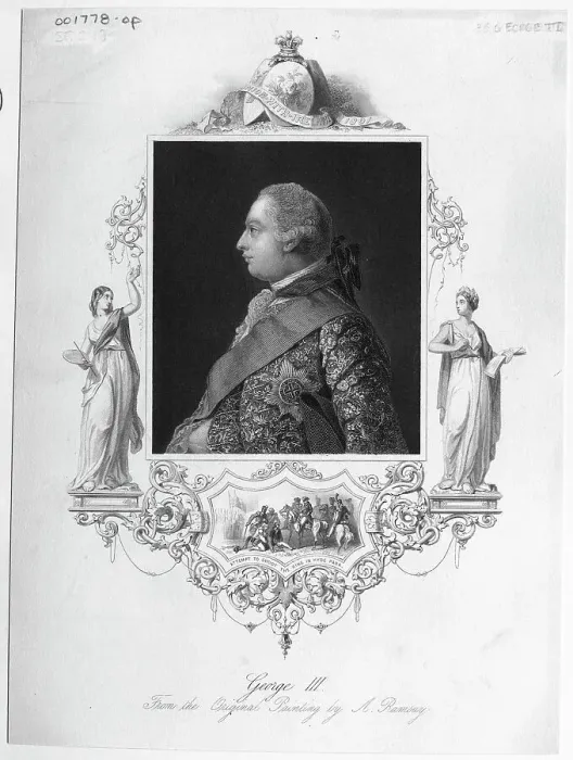 Framed Print : Profile Of King George Iii Of England