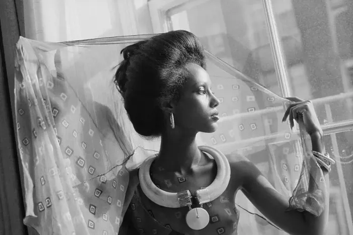 Framed Print : Profile of the Model Iman as a Twenty Year Old Framed Print : Profile of the Model Iman as a Twenty Year Old