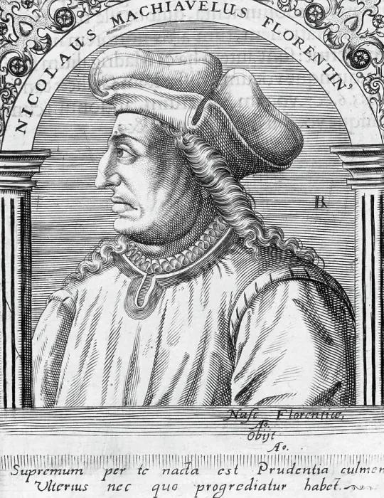 Framed Print : Profile Of Niccolo Machiavelli