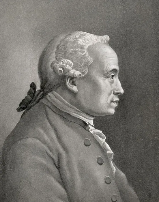 Framed Print : Profile Painting of Immanuel Kant