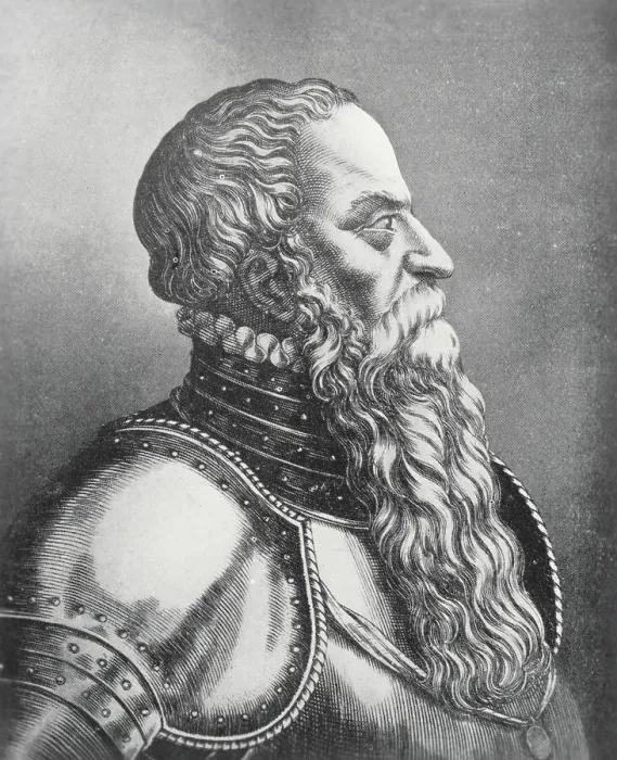 Framed Print : Profile Portrait of Bearded Man in Suit of Armor Framed Print : Profile Portrait of Bearded Man in Suit of Armor