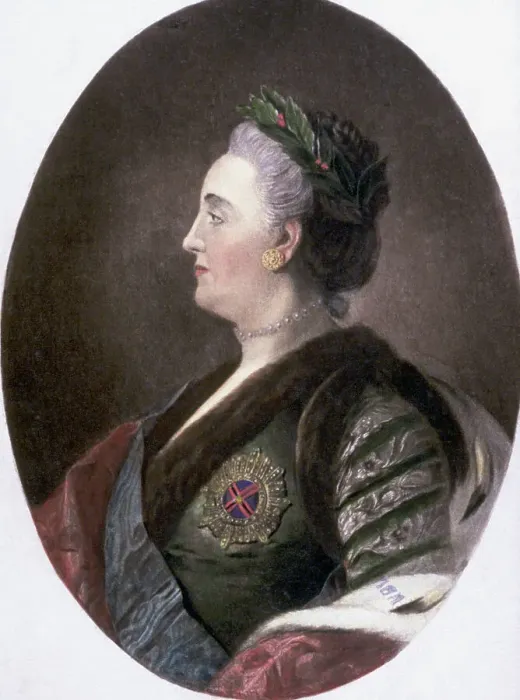Framed Print : Profile Portrait of Catherine the Great