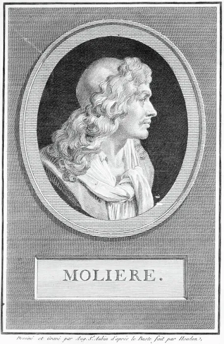 Framed Print : Profile Portrait of Moliere Framed Print : Profile Portrait of Moliere