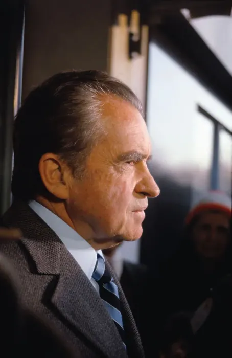 Framed Print : Profile of Richard Nixon