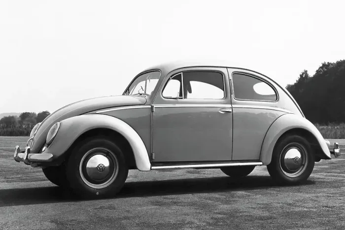 Framed Print : Profile View Of Volkswagen Bug / Beetle Framed Print : Profile View Of Volkswagen Bug / Beetle