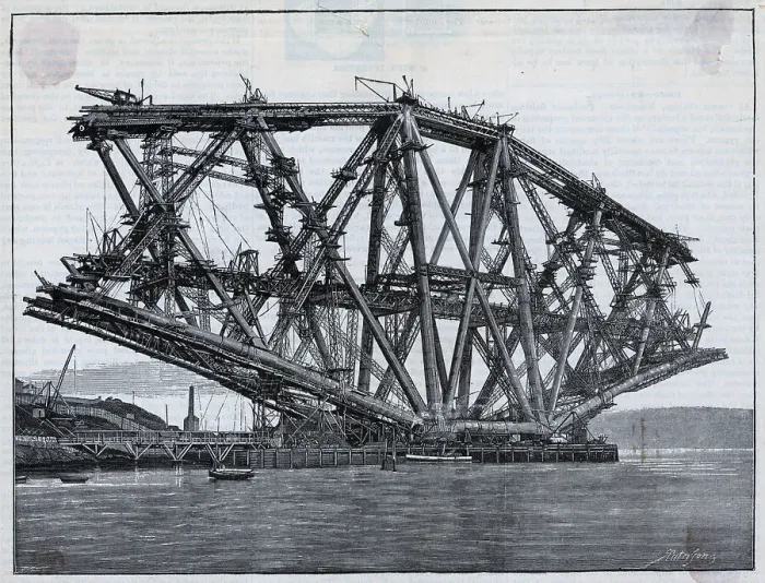 Framed Print : Progress / Construction Of Fourth Bridge Framed Print : Progress / Construction Of Fourth Bridge