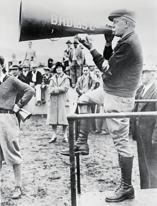 Framed Print : Promoter C.C. Pyle Speaking at the Bunion Derby Framed Print : Promoter C.C. Pyle Speaking at the Bunion Derby