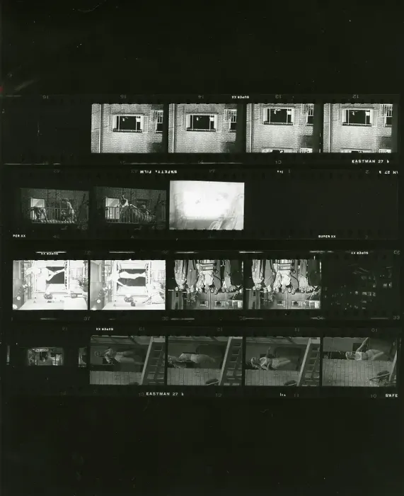 Framed Print : Proof Sheet Of Filming The Movie Rear Window Framed Print : Proof Sheet Of Filming The Movie Rear Window