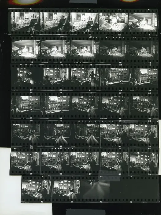 Framed Print : Proof Sheet Of Filming The Movie Rear Window