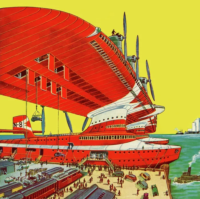 Framed Print : Four Prop Huge Commercial transport Seaplane Framed Print : Four Prop Huge Commercial transport Seaplane