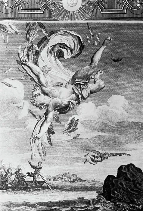 Framed Print : Prophetic Painting of Icarus Framed Print : Prophetic Painting of Icarus