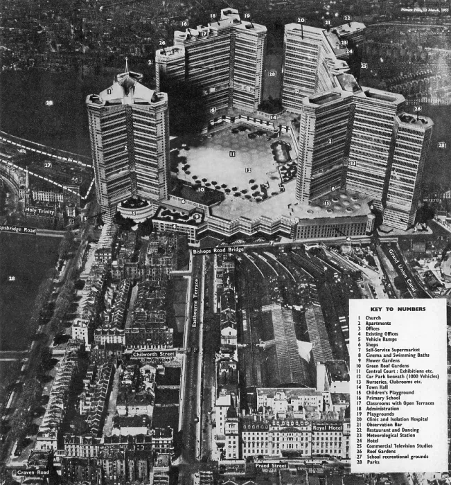 Framed Print : Proposed Scheme For Paddington