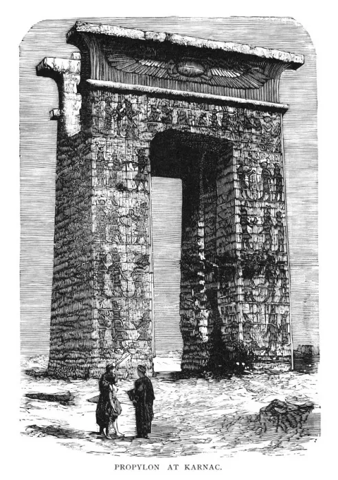 Framed Print : Propylon at Karnak, Egypt