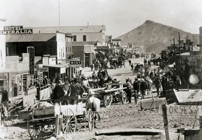 Framed Print : Prospectors in Gold Mining Town in Nevada Framed Print : Prospectors in Gold Mining Town in Nevada