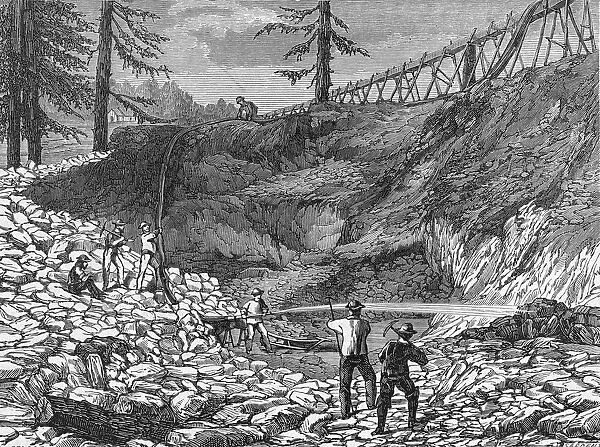 Prospectors Making Claim In Gold Rush